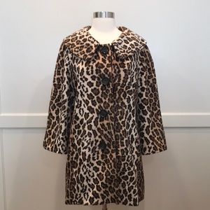 Yvos Soft Leopard Pea Coat